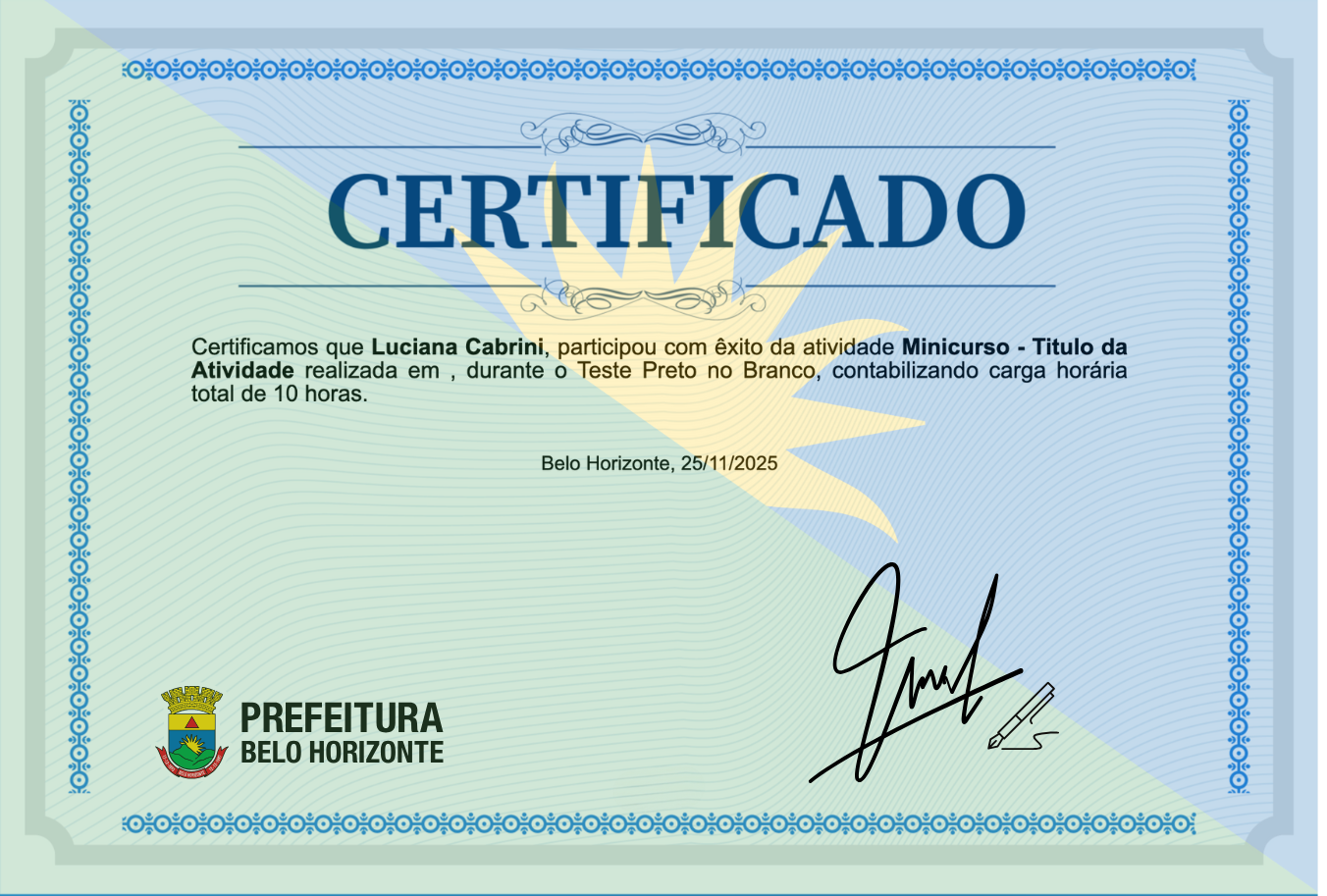 Certificados do Evento